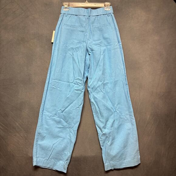 A New Day Linen Pants NWT Lounge Resort Summer Beachy Vacation Elastic Waist - Picture 2 of 14